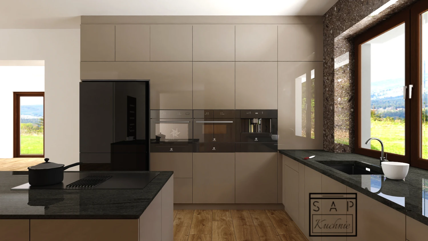 Kuchnia widok mikrofali