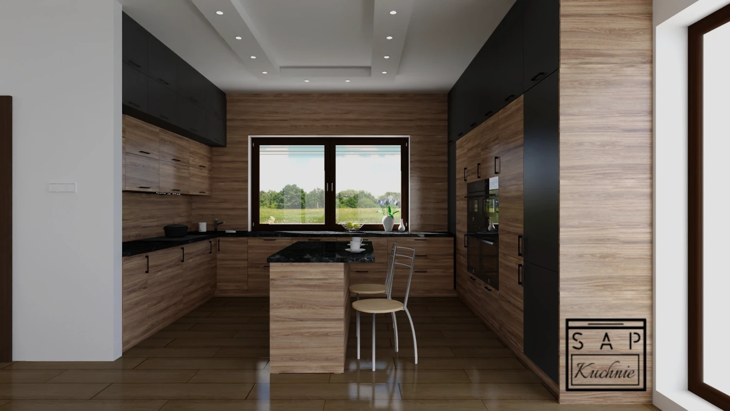 Kuchnia widok mikrofali